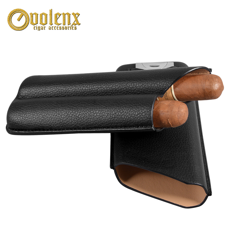 Custom Leather Travel Portable Ciagr Case Humidor