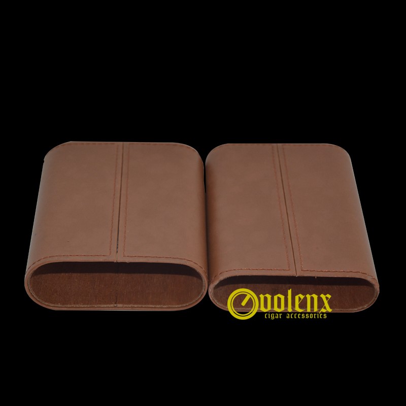 Leather cigar case WLL-0043 Details 3