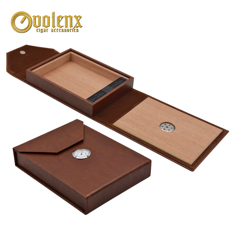 Custom Silkscreen Logo Piano Finished Cedar Wood Cigar Box