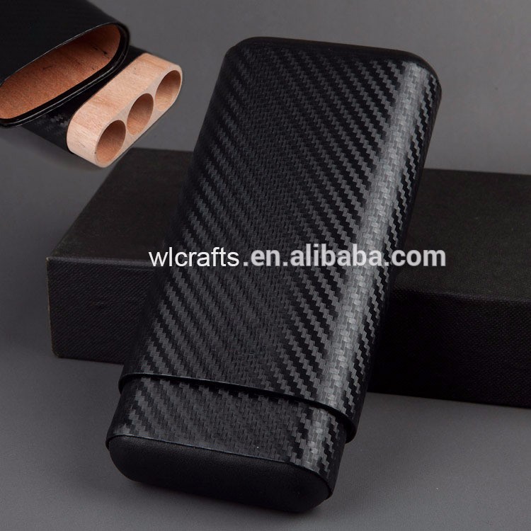 Cigar Packaging Case For 3CT Cigars Travel Leather Cigar Case
