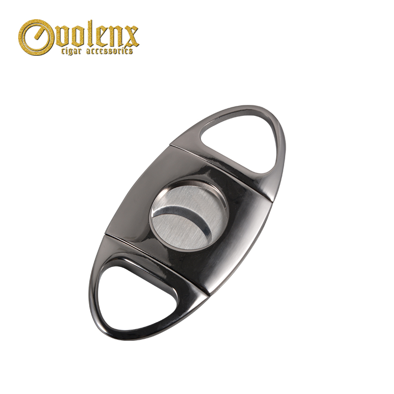 New products Stainless steel luxury double blade cigar cutter