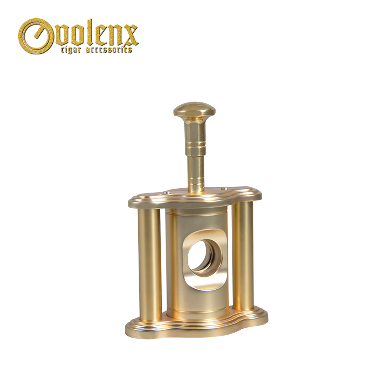 Luxury golden color diameter 22mm desktop guillotine cigar cutter 5