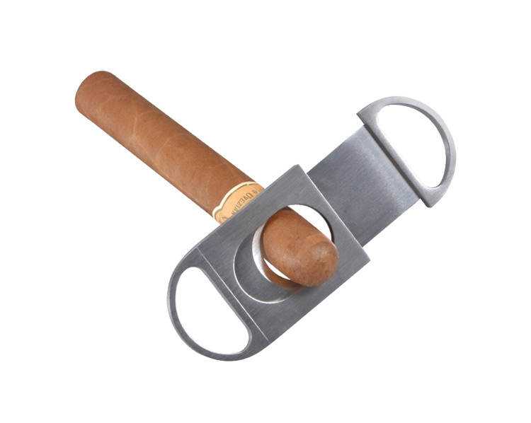 Better Quality Stainless Steel Grid grain surface cigar cutter personalized 9