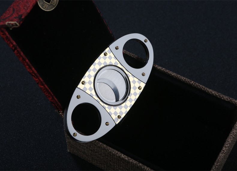 Keenness electroplate Luxury tabletop cigar cutter 5