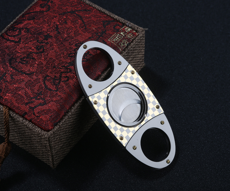 Keenness electroplate Luxury tabletop cigar cutter