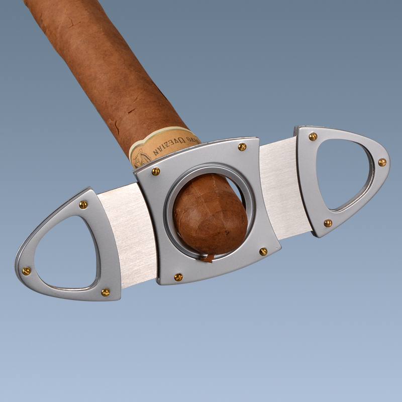 Mini Double Blades Stainless Steel Cigar Cutter Supplier 8