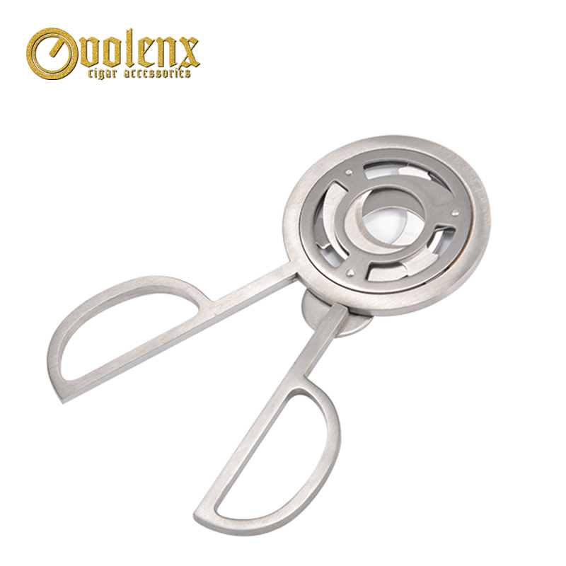 High quality silver stainless steel cigar cutter manufacture 3