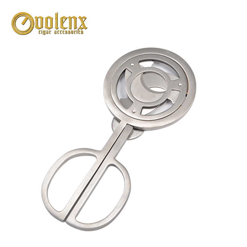 High quality silver stainless steel cigar cutter manufacture 5