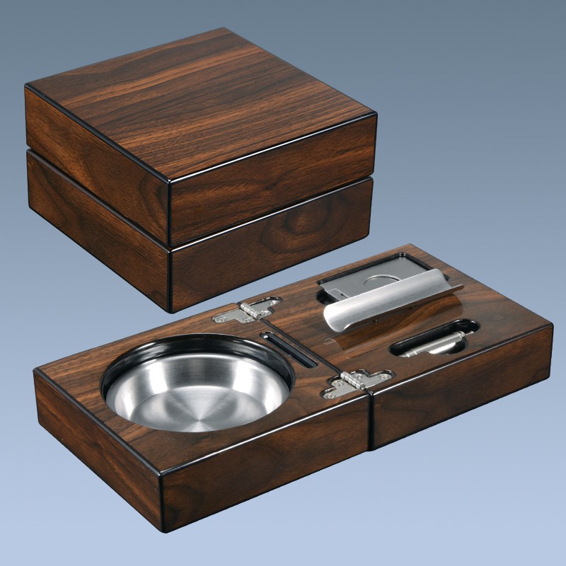 wooden ashtray WLA-0004-dark red Details 7