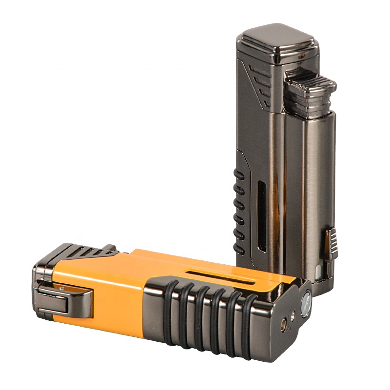 2019 New Design Windproof Metal Cigar Lighter With Punch
