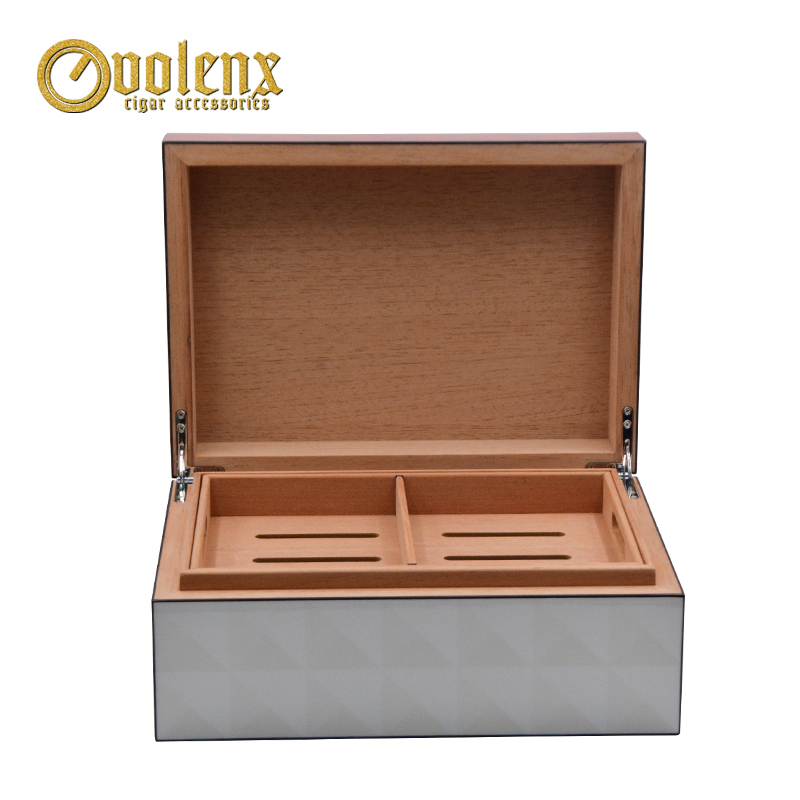  High Quality piano finished wood cigar box 9