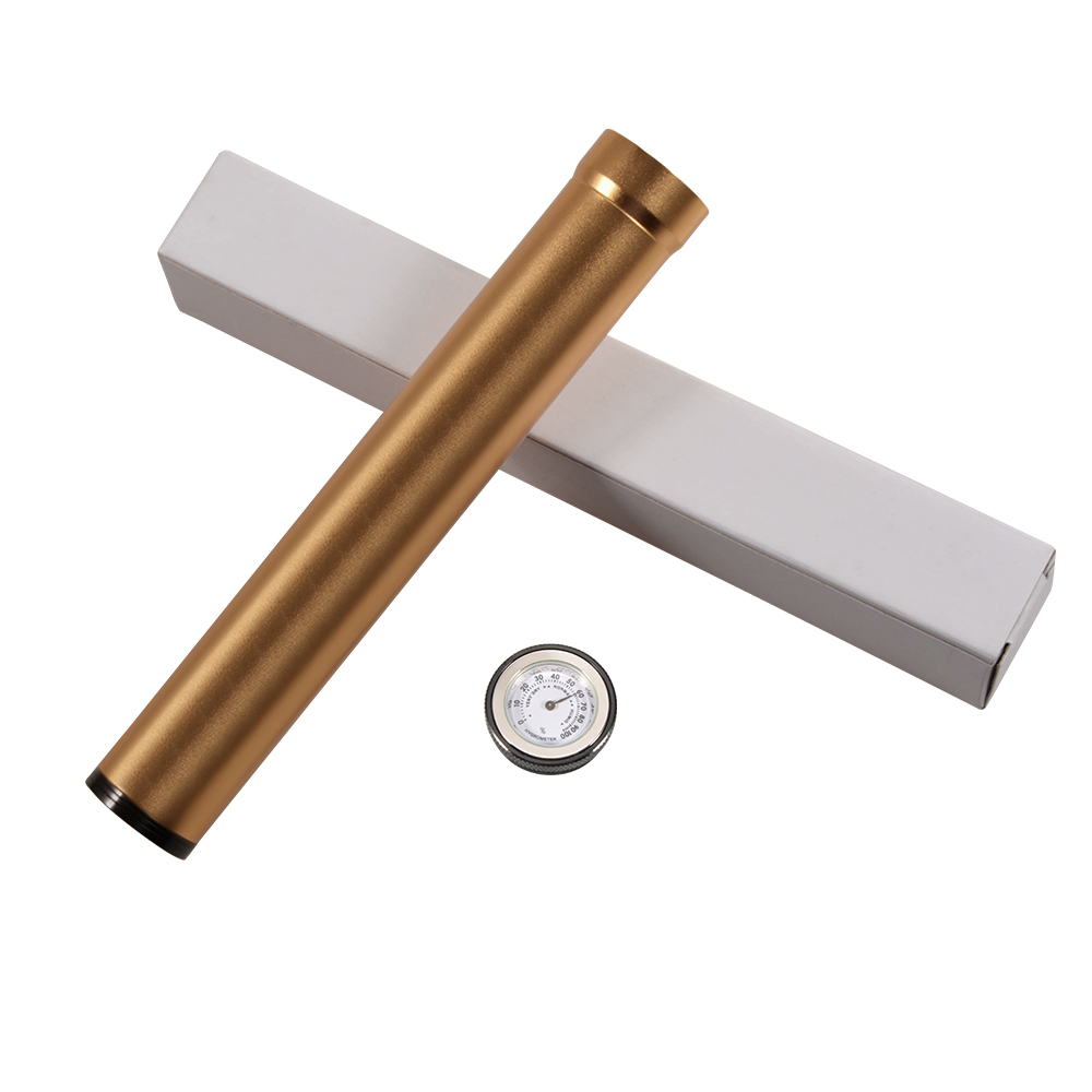 Temperature and humidity control custom logo wholesale cigar mini aluminum tube 5