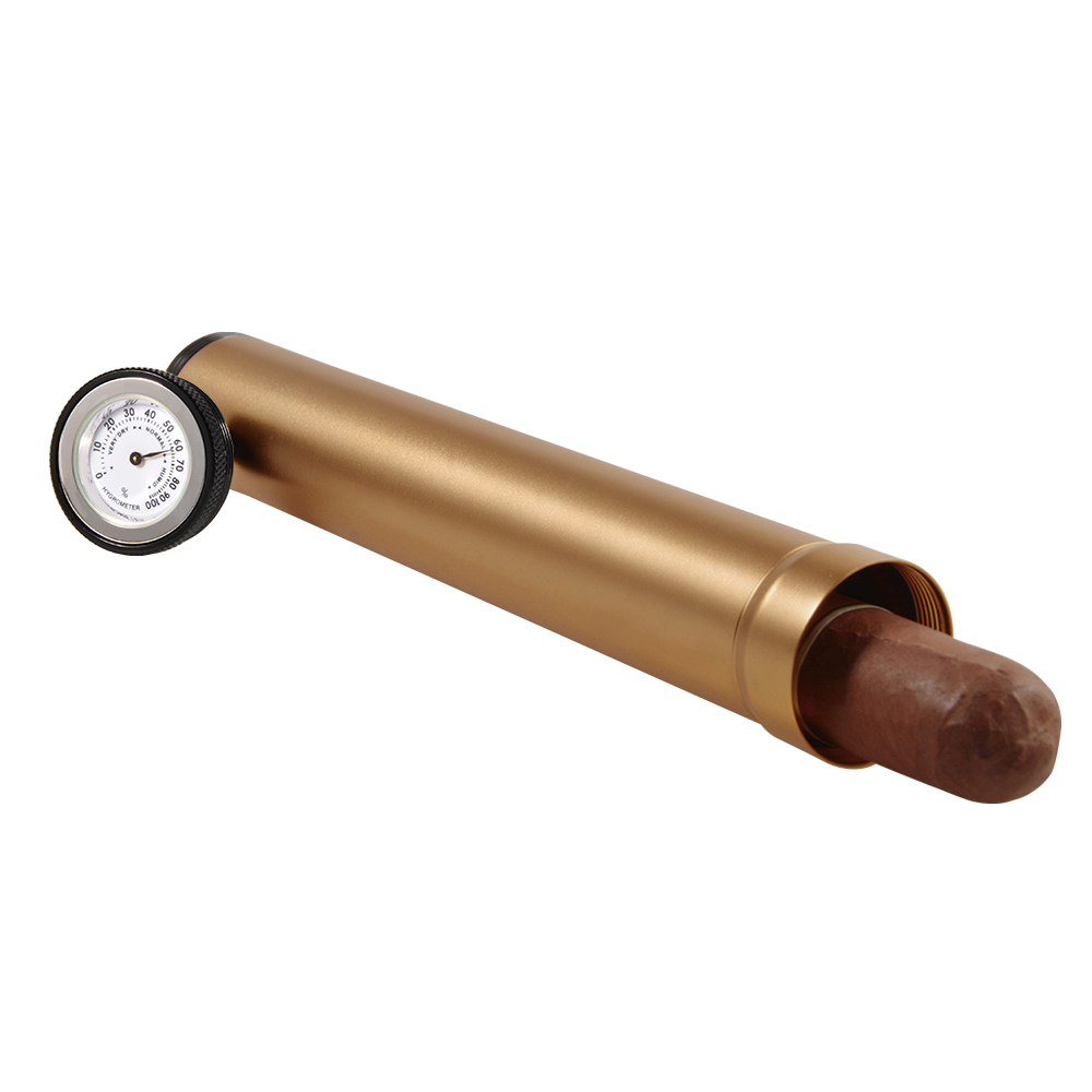 High-end custom cigar aluminum tube for one cigar 60 ring cigar tube 5