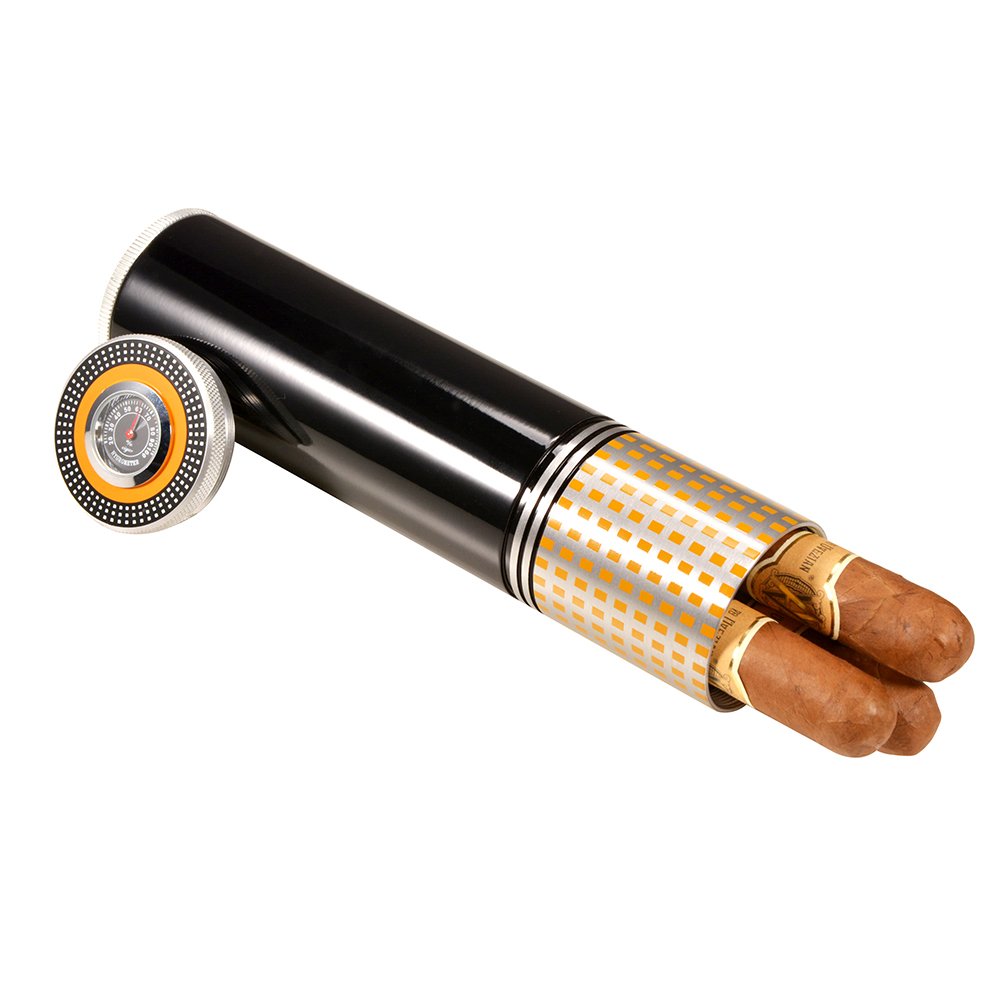 Travel hotsale single stainless steel cigar tube case