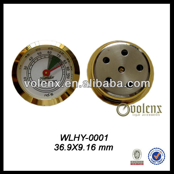 Wholesale Round Cigar Hygrometer with temperature display 2