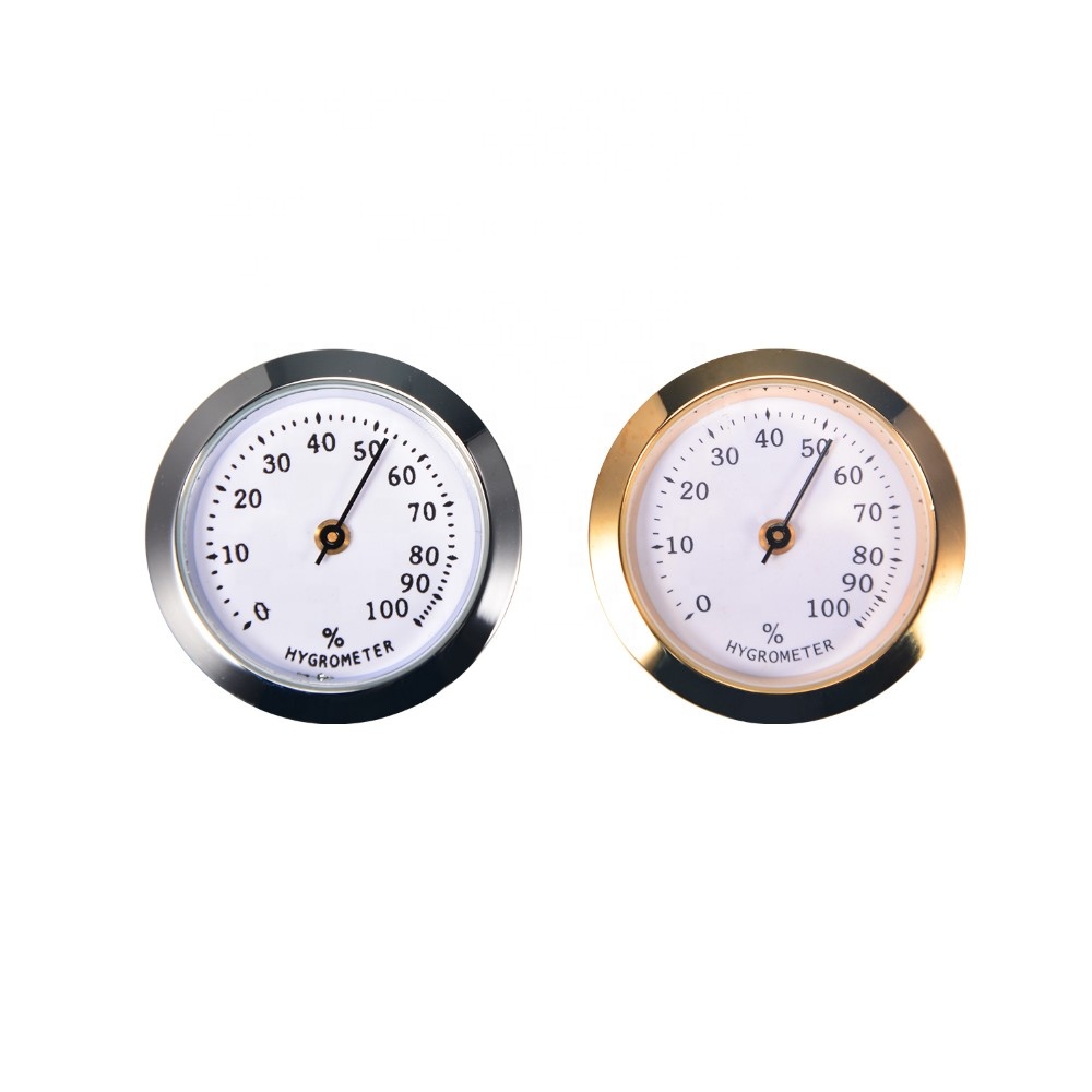 Wholesale Round Cigar Hygrometer with temperature display