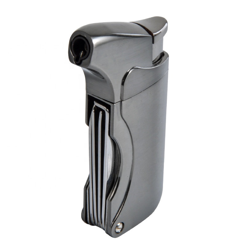 High Quality Single Flame Butane Torch Cigar Lighter with Knife