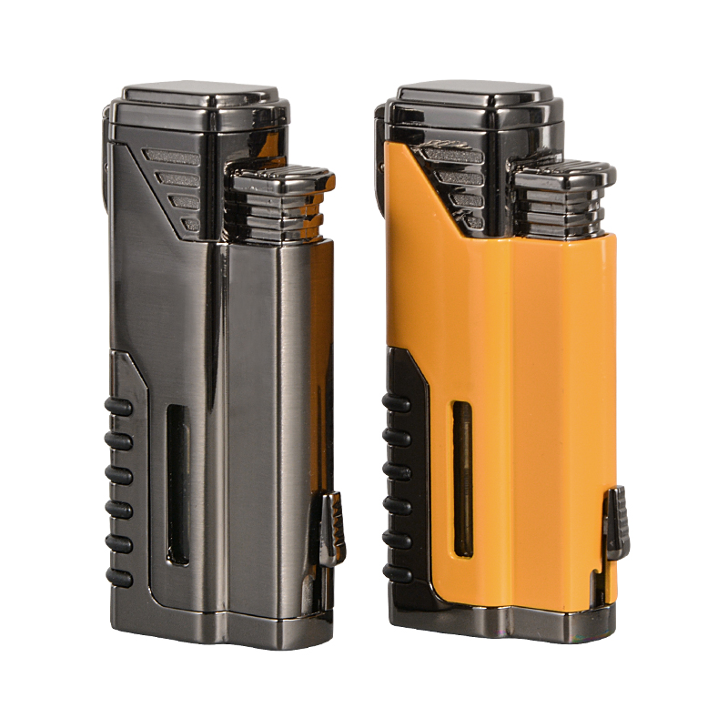 Custom Metal Single Jet Flame Cigar Lighter with Tool Kit Manufacturer 7