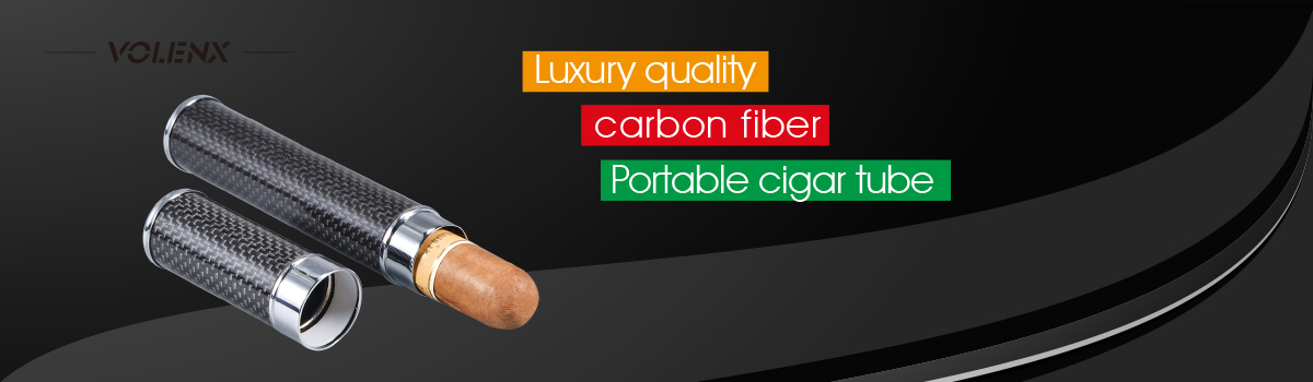 Custom Small Size Empty Stainless Steel Carbon Fiber Cigar Tube 2