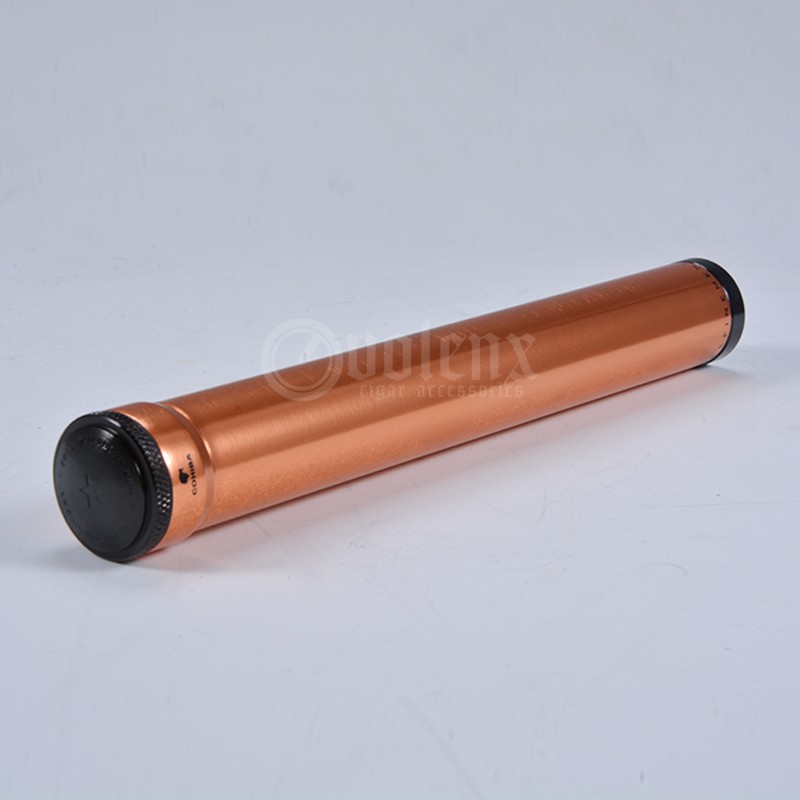 Wholesale Custom Aluminum  design metal cigar humidor tube with humidifier 5