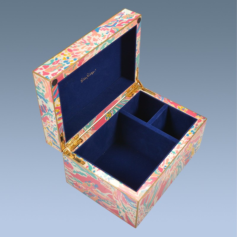 Ramadan gift cheap wooden jewelry box with drawer