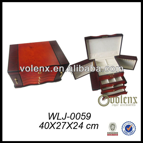  High Quality jewelry boxes with key lock 7