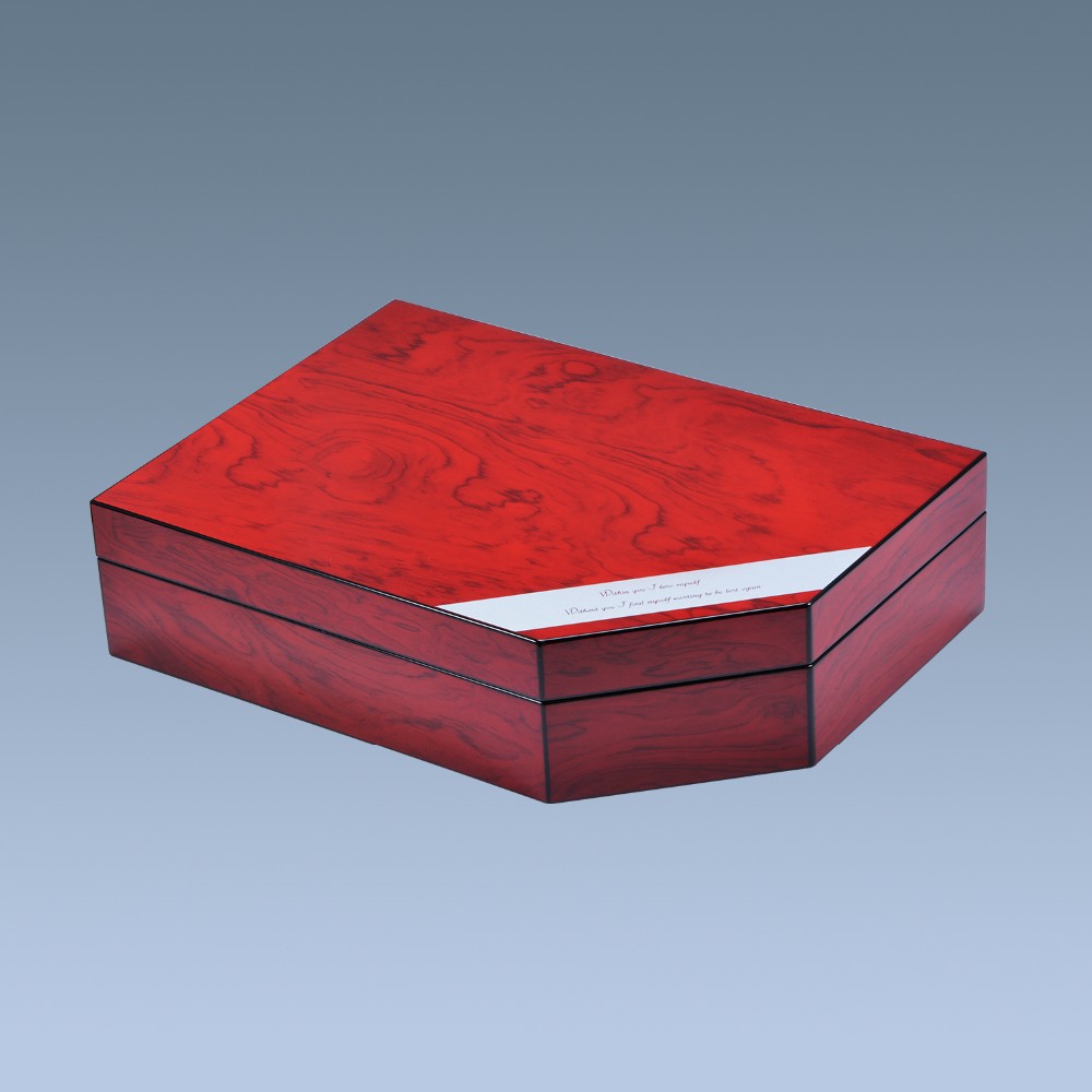 Metal plate accept custom lacquer wooden jewelry box 25
