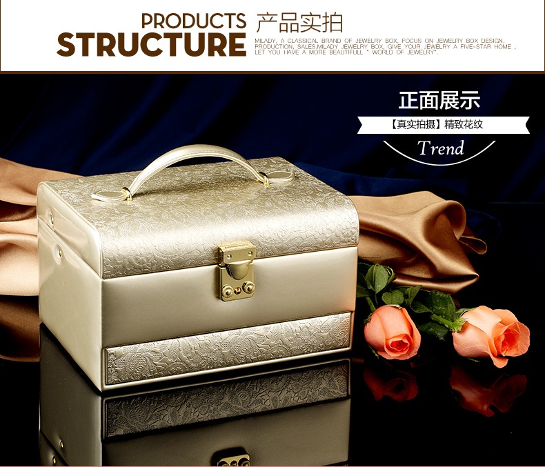 Best Gifts to Girl Luxury Packaging Leather Boxes Jewelry 3