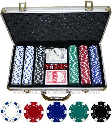 Wholesale brand new Poker Chip Box Set (BV&SGS) wooden box 5