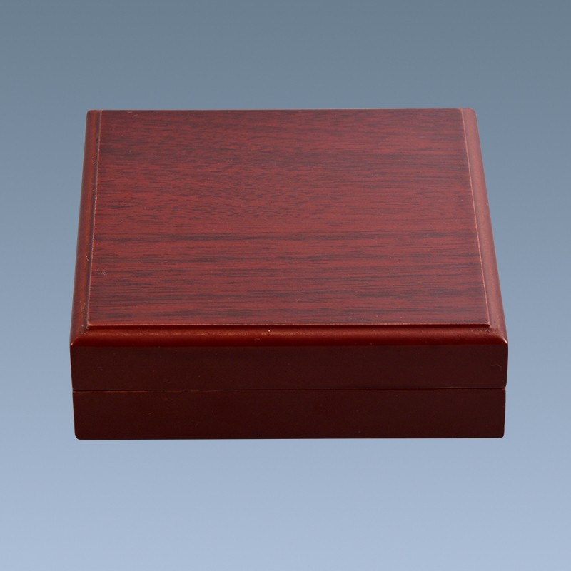 Home decor handmade craft red velvet wooden coin box 3