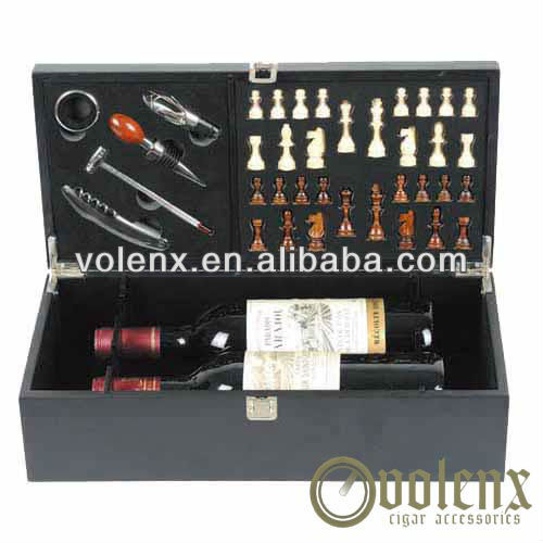 Shenzhen Decoration Wooden Wine Black Shipping Boxes