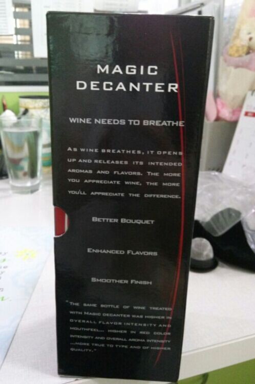 Amazon Hot Selling Magic Unique Decanter Wine Aerator With Bag Hopper and Filter Red Wine Aerating Glass Decanter 13
