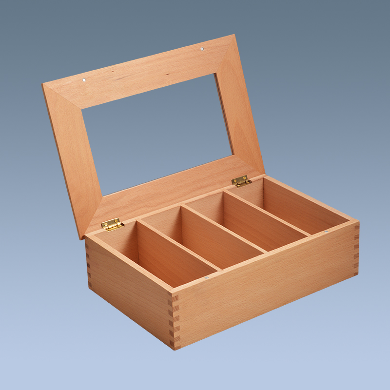 High quality best price customized logo storage tea box wooden 3