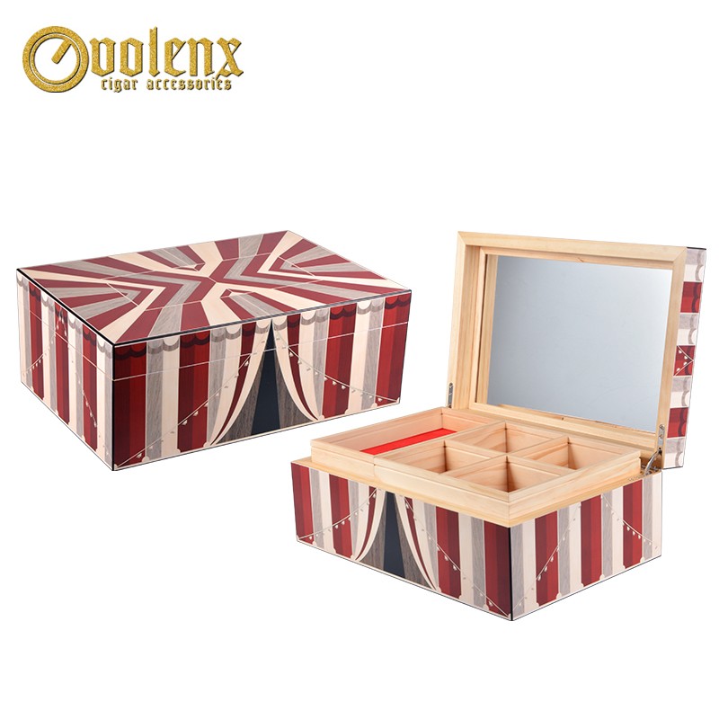 wooden jewelry box packaging WLJ-0385 Details 3