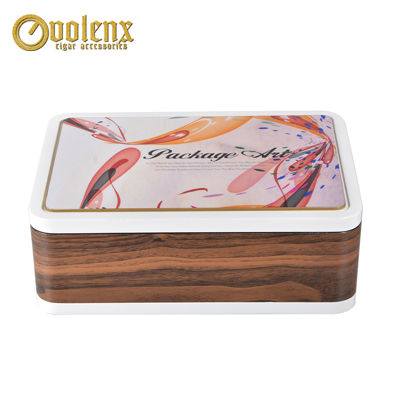 Wooden jewelry box custom logo small gift box
