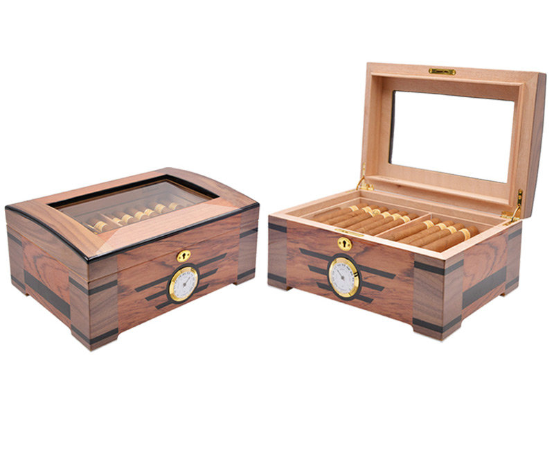 Luxury Wholesale Custom Designed Empty Travel Wooden Cigar Box 3