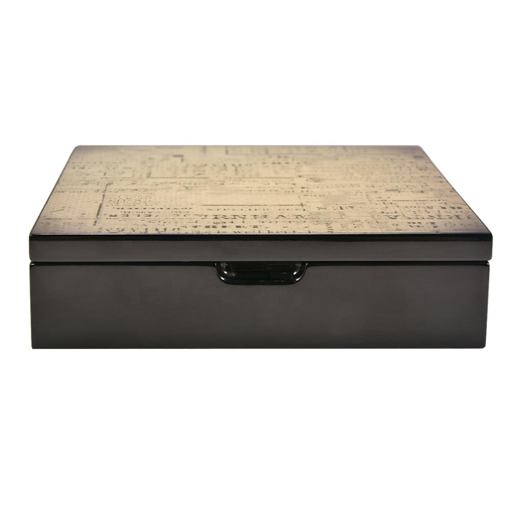 Wholesale Premium Wooden Black Chocolate Packaging Box 3