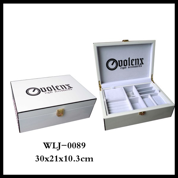 Custom Luxury Wooden White Gift Jewelry Packaging Box