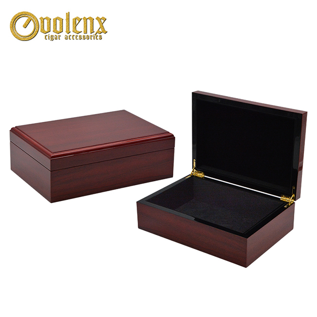 Custom Design Glass Top Wooden Luxury Perfume Display Box 13