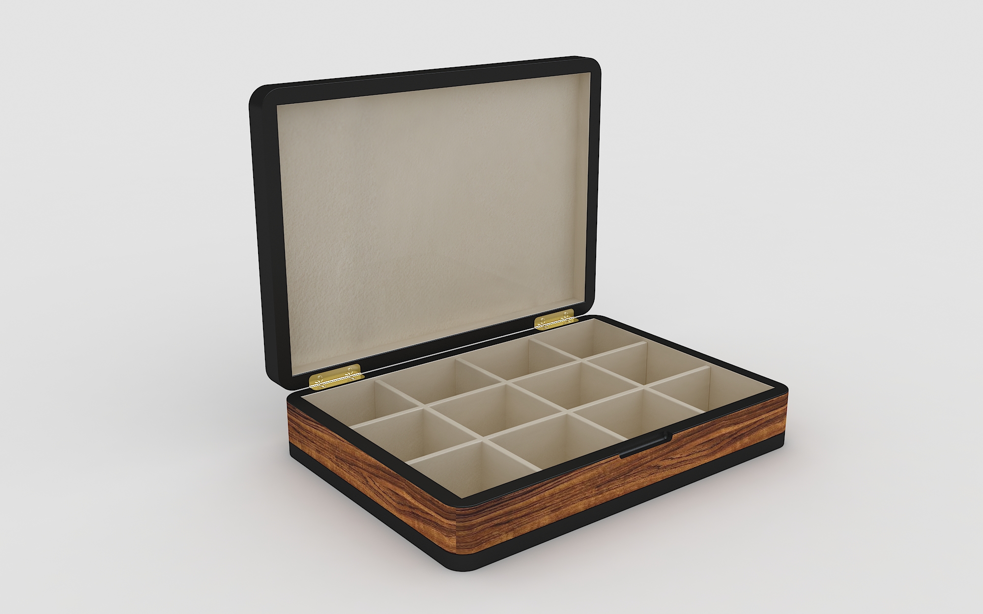 Hot Sale Black Wooden Gift Tea Packaging Box 5
