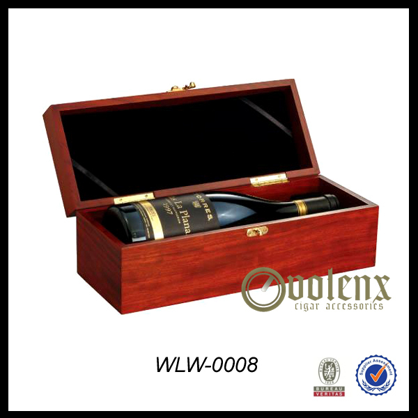 Custom Wooden Single Gift Wooden Packaging Box