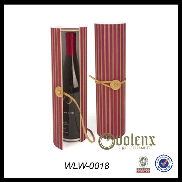 Custom Premium Christmas Single Bottle Wooden Wine Boxes Wholesale