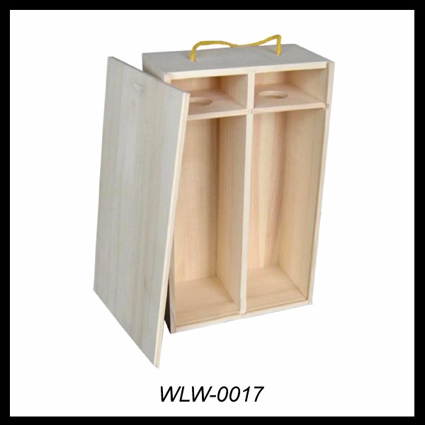 Top quality Custom portable single bottle wooden wine box 5