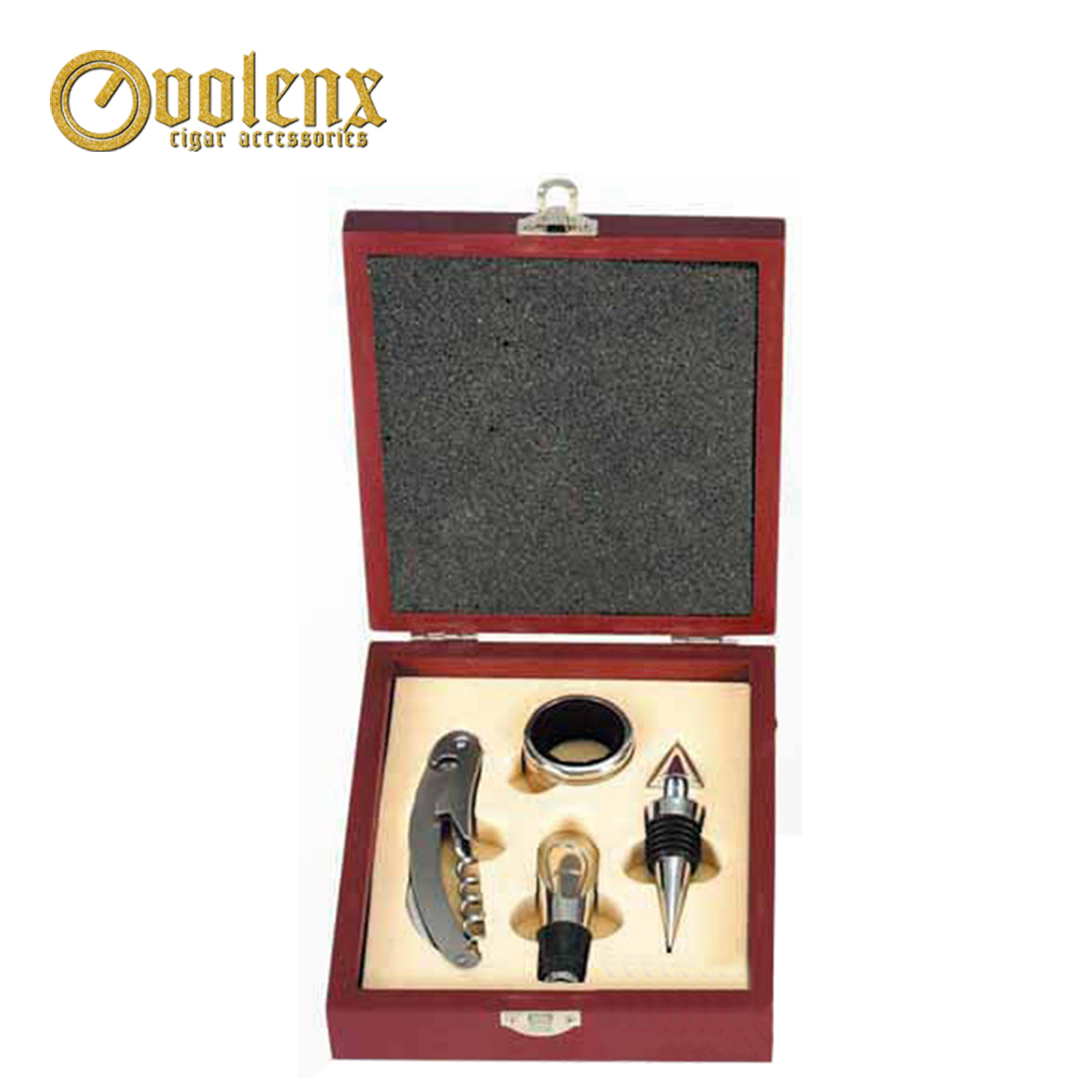 Promotional Corkscrew and Wine Stopper Set In Gift Packing Box on Wholesale 5