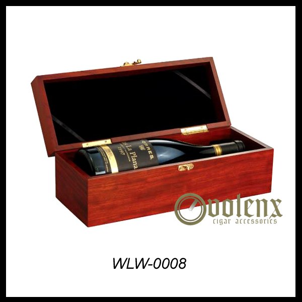 Shenzhen Unfinished Wood Wine Box WLW-0057 Details 5