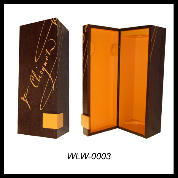 Hot Selling Luxury Wooden Wine Box Wine Storage Case For 3 Wine Bottles Wholesale 3