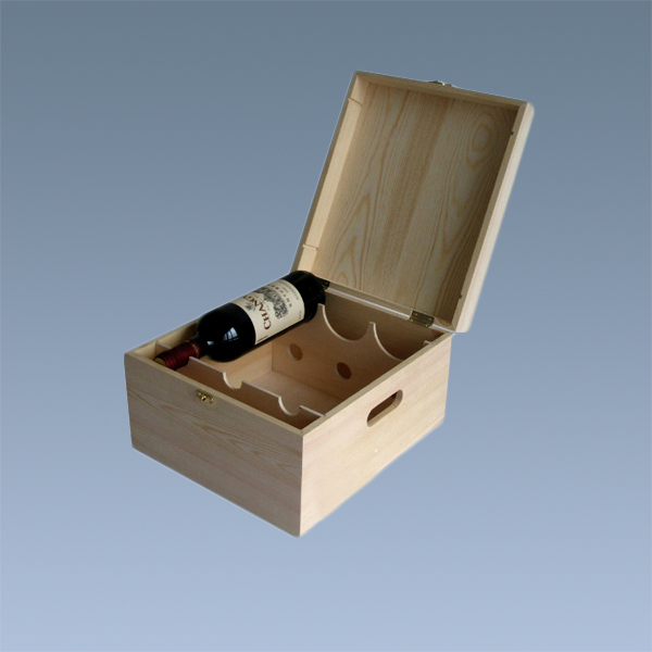 Hot Selling Luxury Wooden Wine Box Wine Storage Case For 3 Wine Bottles Wholesale