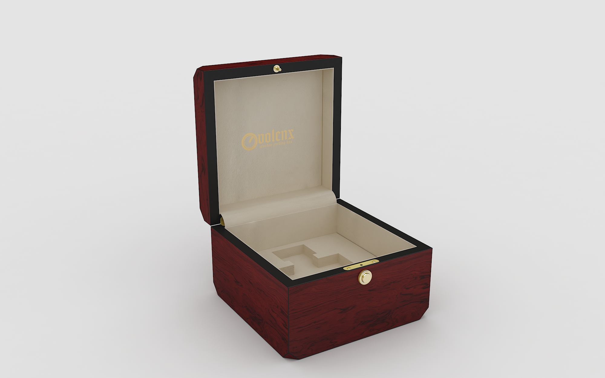 Custom Dubai Red Luxury Wooden Gift Perfume Packaging Box 5