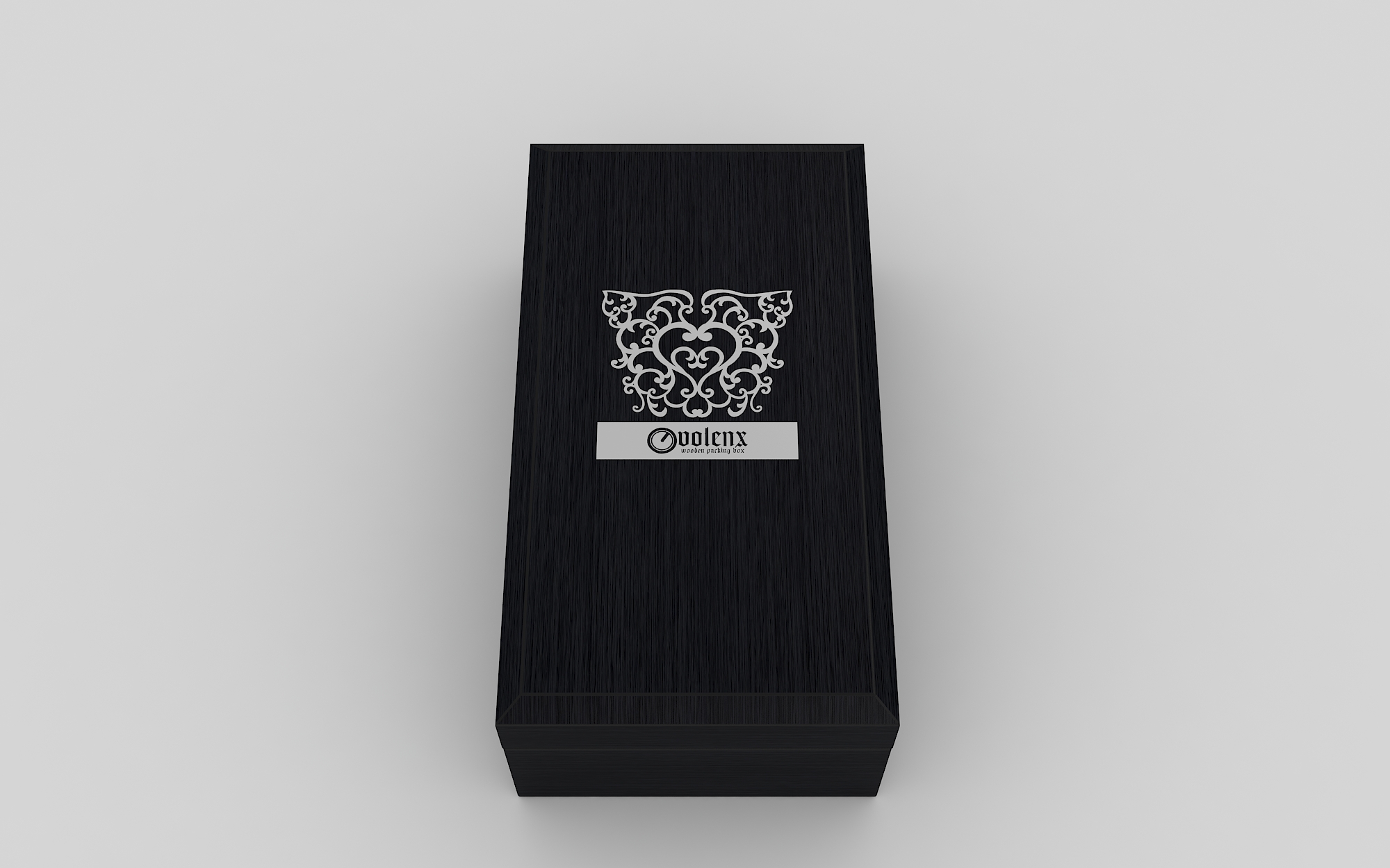 Custom Black Single Wooden Luxury Packaging Perfume Display Box