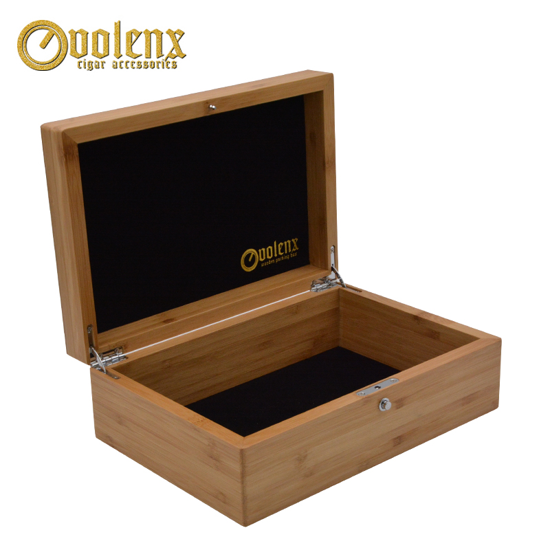 Cusrom Natural Wooden Empty Jewelry Packaging Box With Logo 5